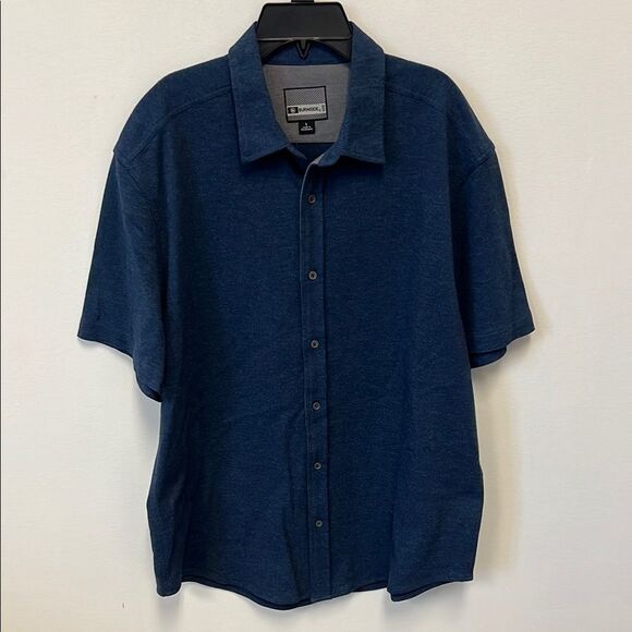 Burnside Men's Blue Short Sleeve Shirt size L - Picture 1 of 5